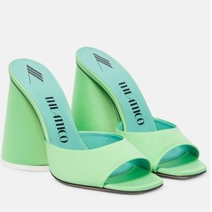 The Attico Luz Satin Mule